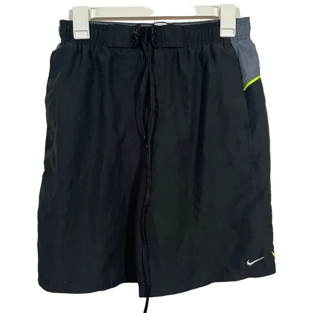 Nike Black Athletic Swim Trunks